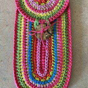 NEW Hand crocheted Glass Case